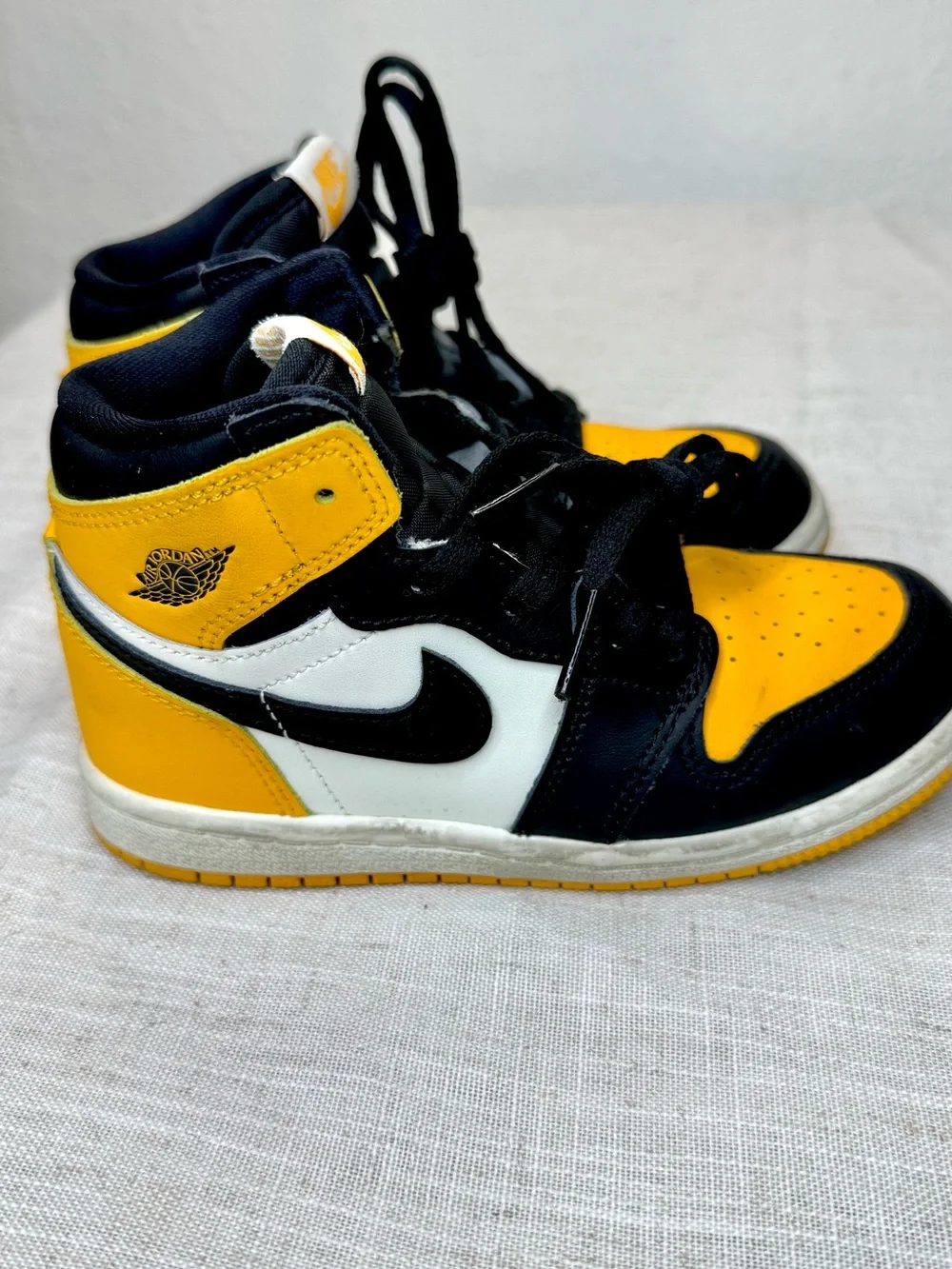 Nike Kids Air Jordan 1 High OG TD - Taxi Black/Yellow/White